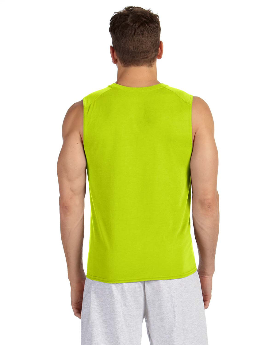 Unisex Performance®  Sleeveless T-Shirt - High Viz Safety Green