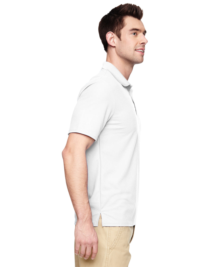 Unisex Performance® Double Piqué Polo - White