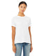 Bella + Canvas 6413 - Women's Triblend Relaxed Jersey Short-Sleeve T-Shirt - Solid White Triblend
