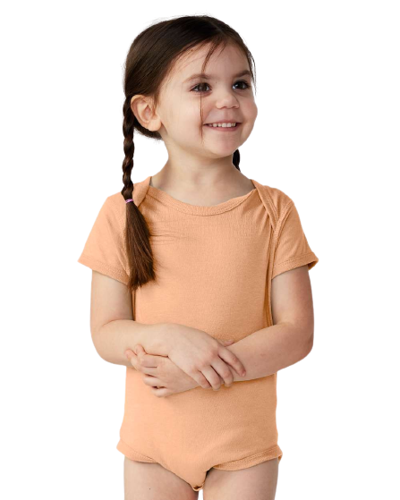Infant Fine Jersey Bodysuit - Peachy