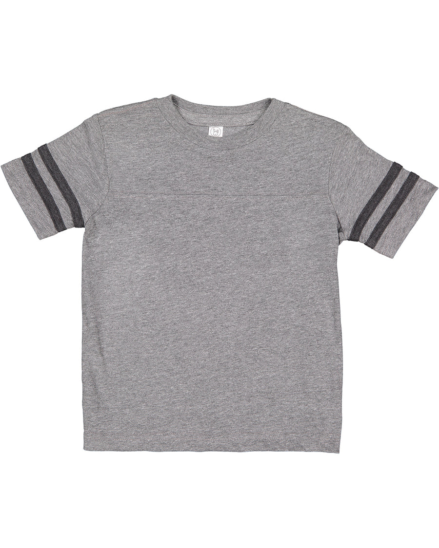 Toddler Football T-Shirt - Granite Heather / Vintage Smoke