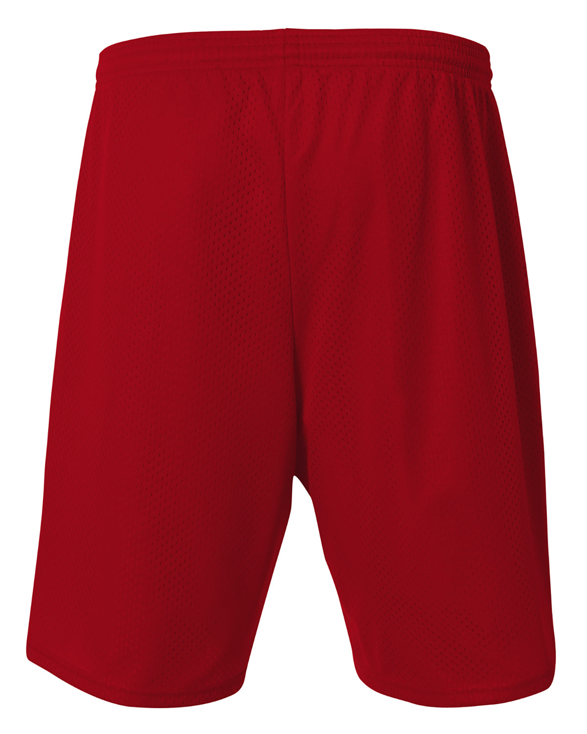 Unisex Nine Inch Inseam Mesh Short - Cardinal