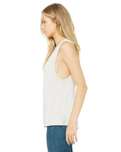 Women's Flowy Scoop Muscle Tank - Heather Dust