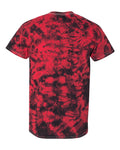 Crystal Tie Dye T-Shirt - Black / Red Crystal