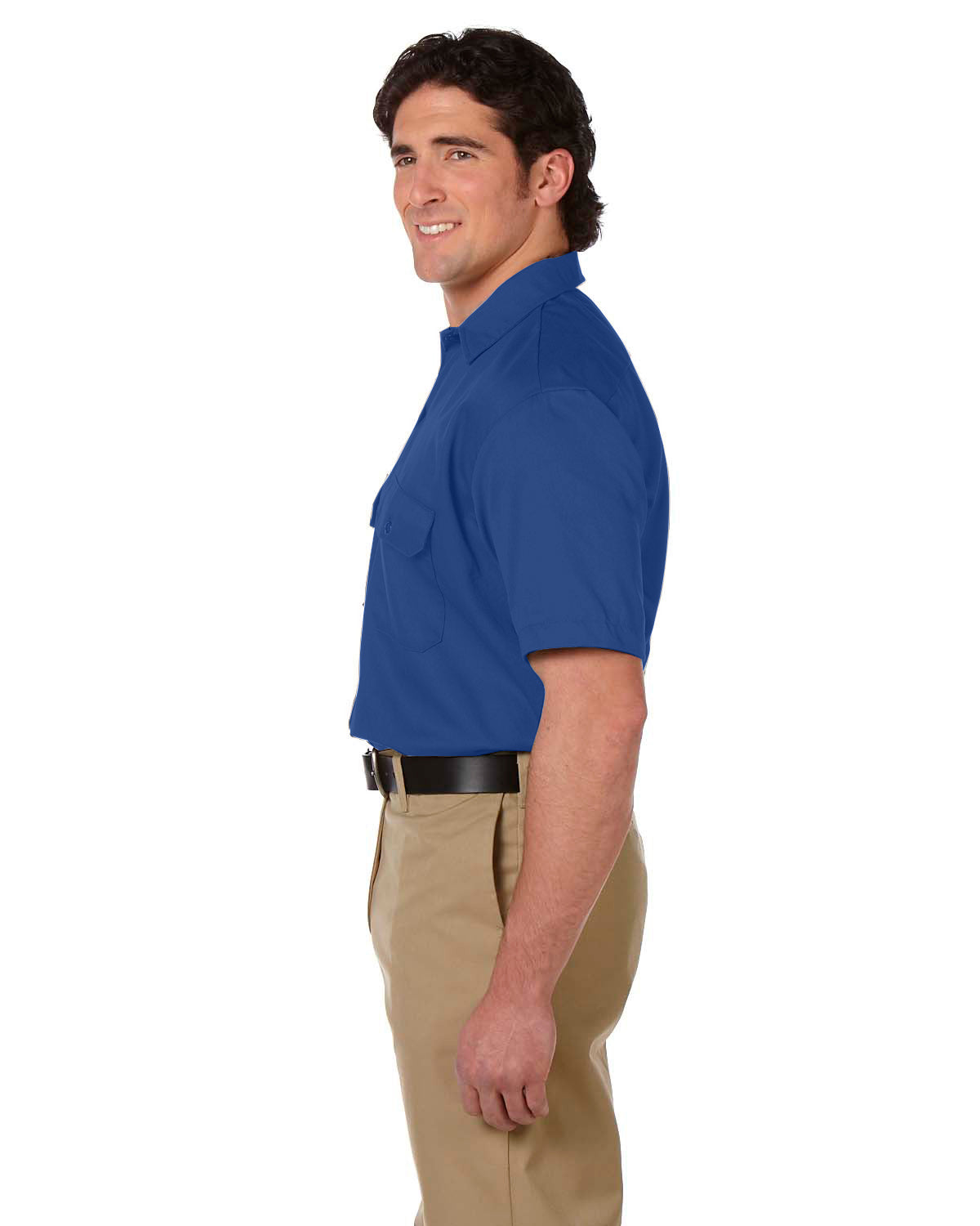 Unisex Short-Sleeve Work Shirt - Royal Blue
