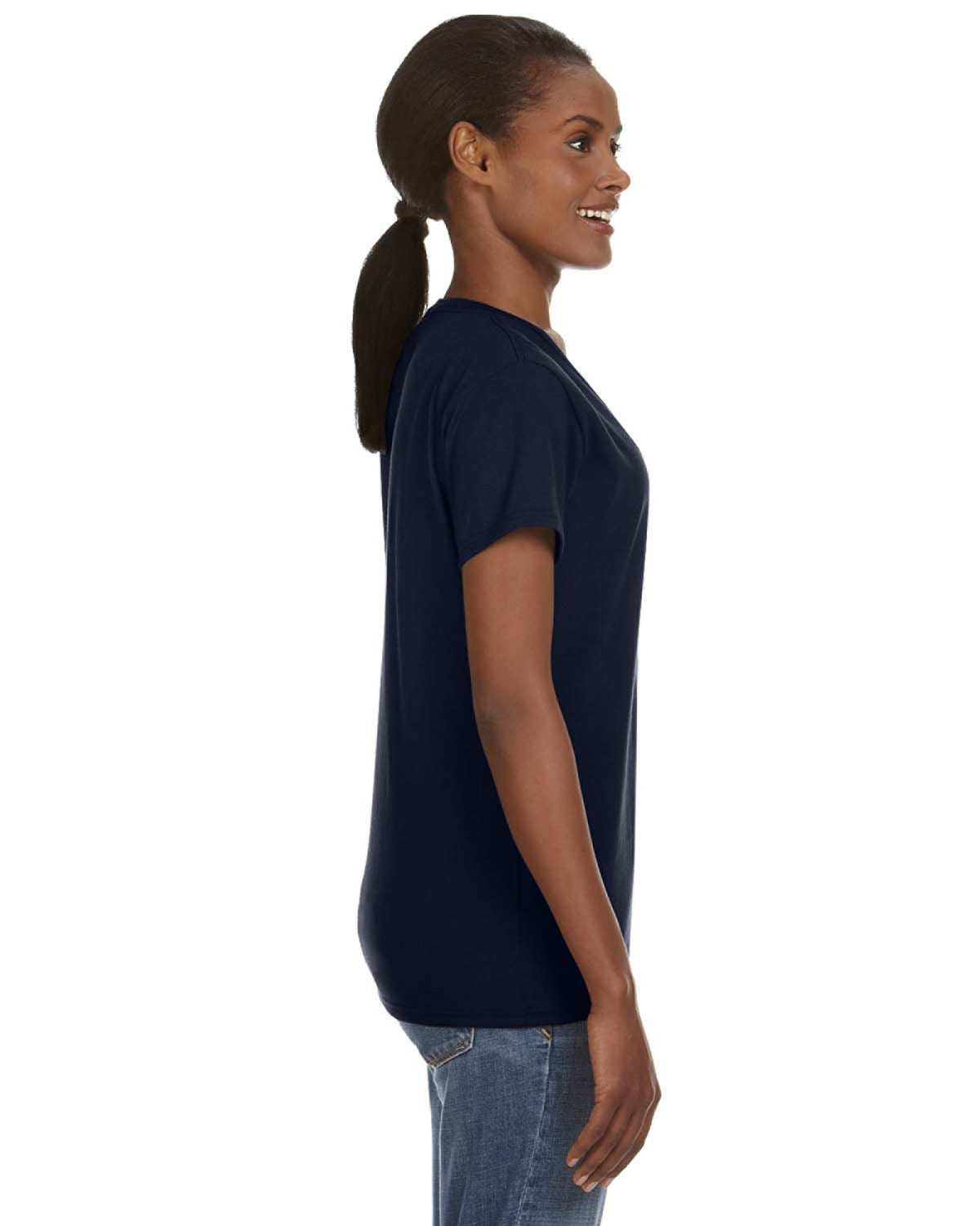 Women's Lightweight V-Neck T-Shirt - Navy