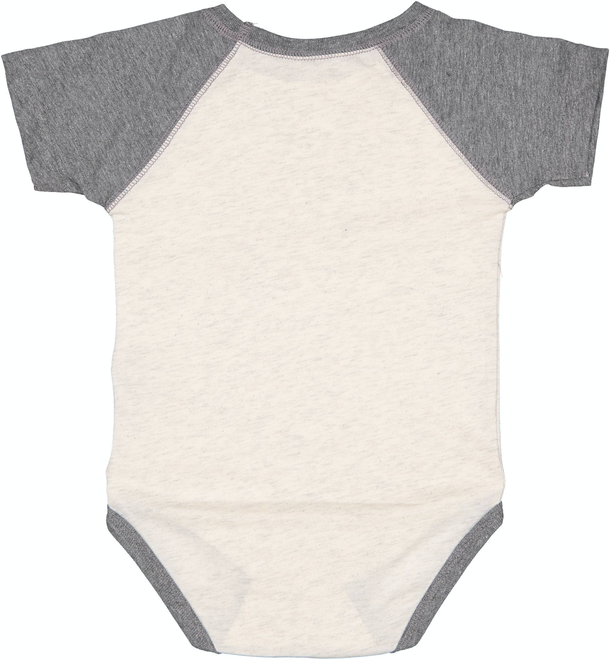 Infant Baseball Bodysuit - Natural Heather / Gran Heather
