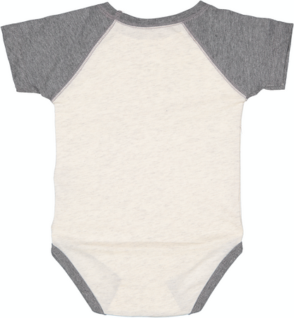 Infant Baseball Bodysuit - Natural Heather / Gran Heather
