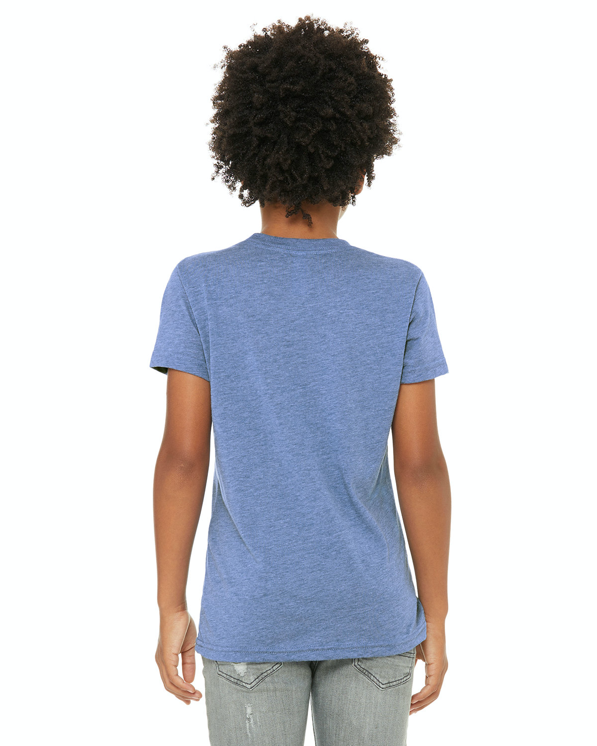 Youth Triblend Short-Sleeve T-Shirt - Blue Triblend