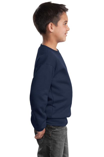 Youth Core Fleece Crewneck Sweatshirt - Navy