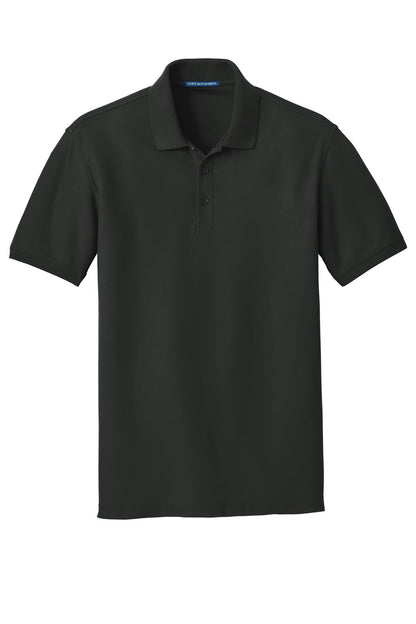 Unisex Core Classic Pique Polo - Deep Black