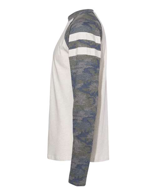 LAT 6934 Natural Heather/ Vintage Camo/ Natural Heather — direct side