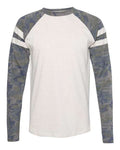 LAT 6934 Natural Heather/ Vintage Camo/ Natural Heather — front