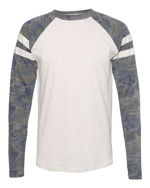 LAT 6934 Natural Heather/ Vintage Camo/ Natural Heather — front