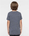 LAT 6191 Navy Melange — on model back