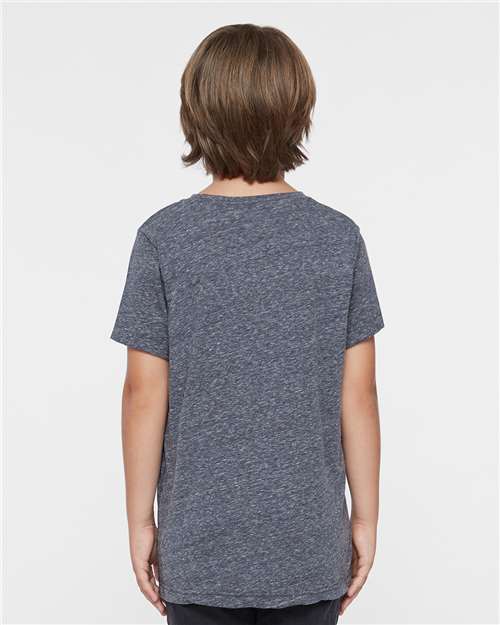 LAT 6191 Navy Melange — on model back
