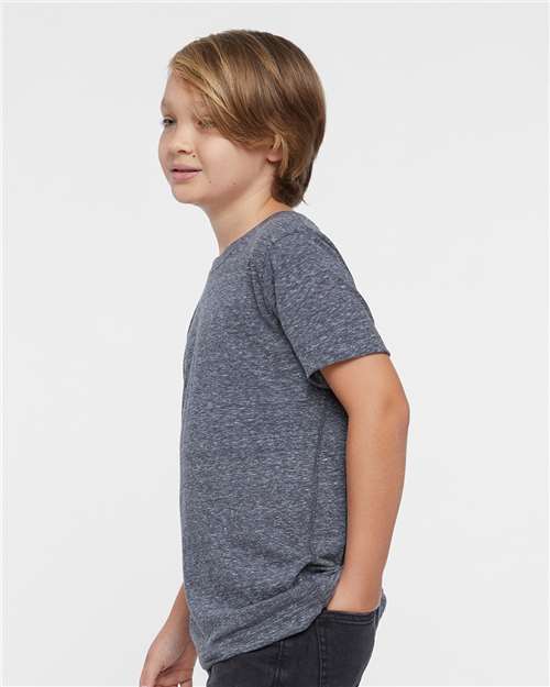 LAT 6191 Navy Melange — on model side