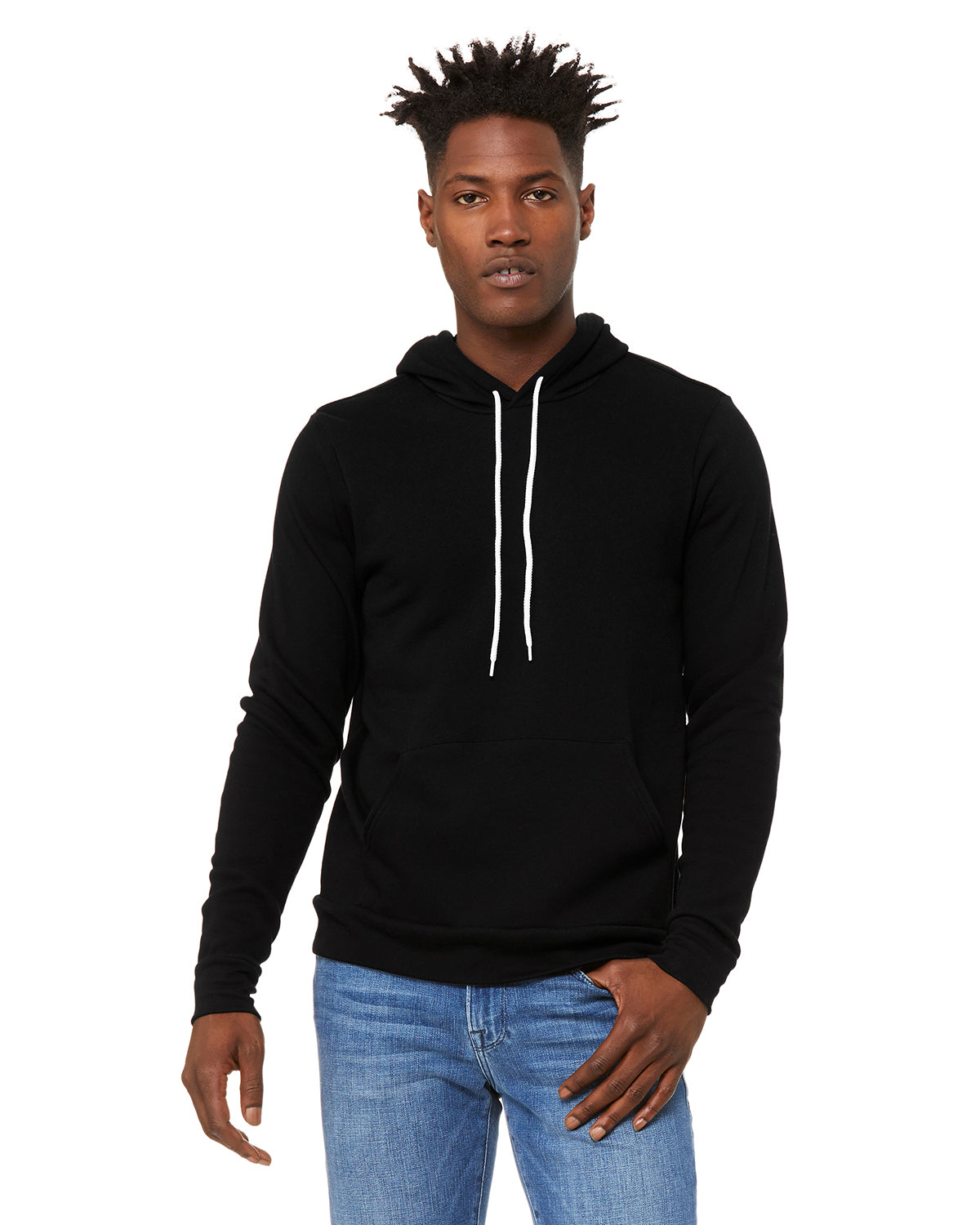 Unisex Sponge Fleece Pullover Hoodie - Dtg Black