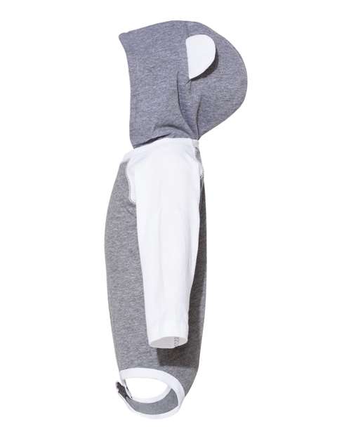 Rabbit Skins 4418 Granite Heather/ White — direct side
