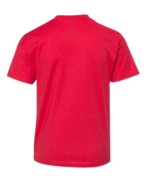 Hanes 498Y Athletic Red — back