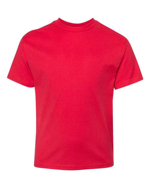 Hanes 498Y Athletic Red — front