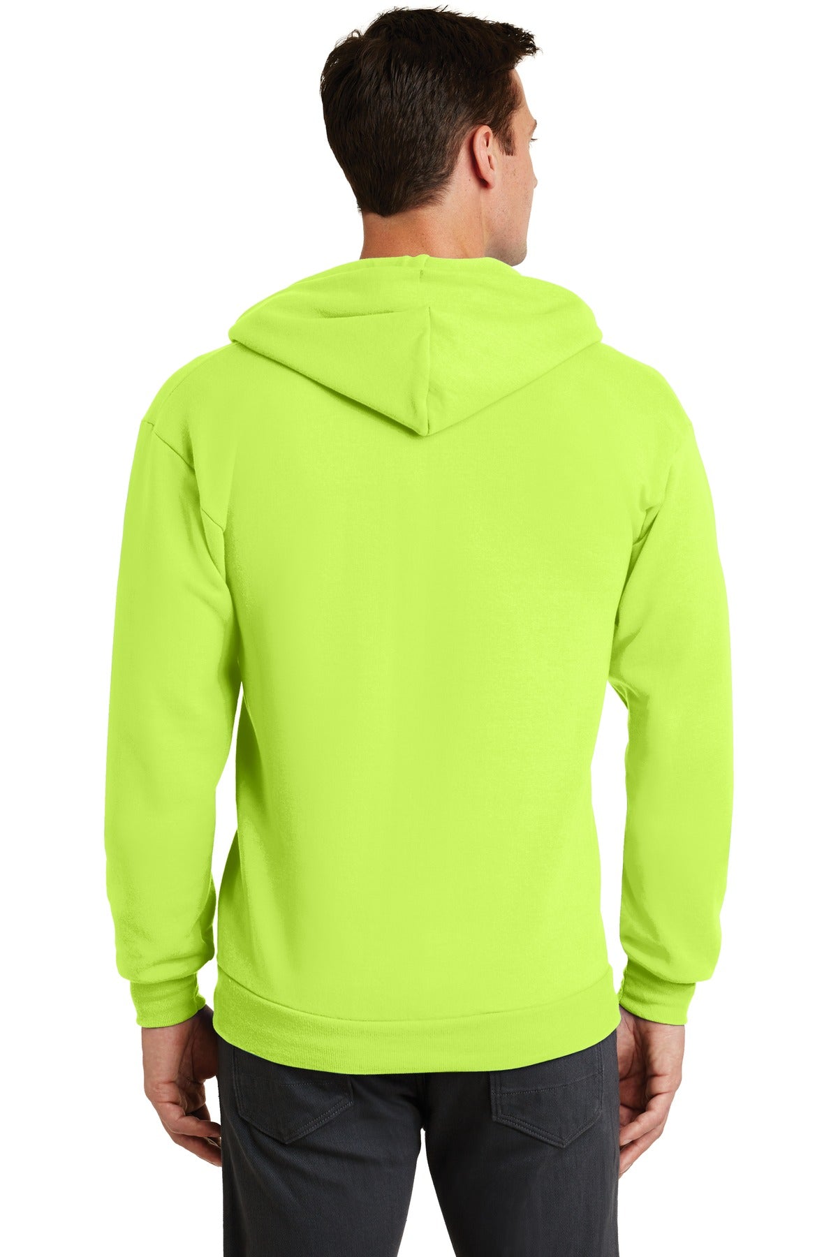 Unisex Core Fleece Full-Zip Hoodie - Neon Yellow