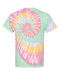 Unisex Multi-Color Spiral Short Sleeve T-Shirt - Ribbon Candy