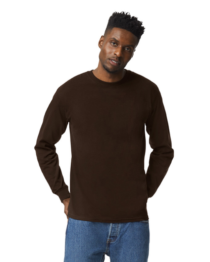 Unisex Ultra Cotton® Long-Sleeve T-Shirt - Dark Chocolate