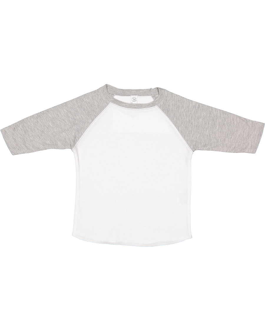 Toddler Baseball T-Shirt - White / Vintage Heather