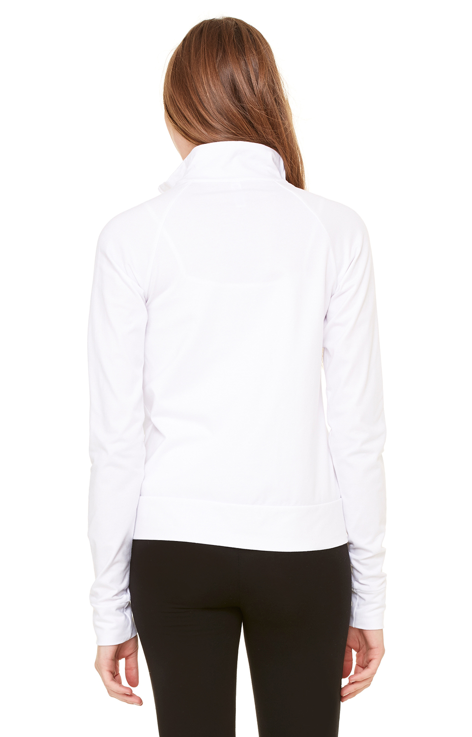 Women's Cotton Spandex Cadet Jacket - White
