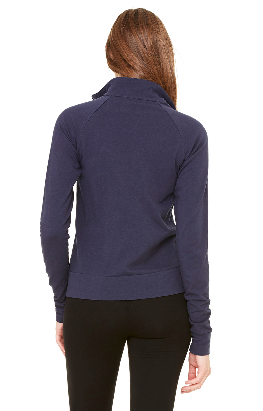 Women's Cotton Spandex Cadet Jacket - Navy