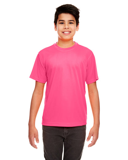 Youth Cool & Dry Sport Performance Interlock T-Shirt - Heliconia