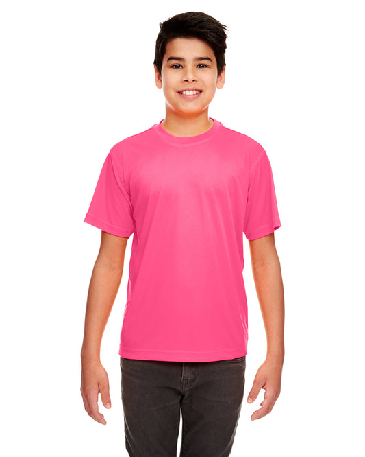 Youth Cool & Dry Sport Performance Interlock T-Shirt - Heliconia