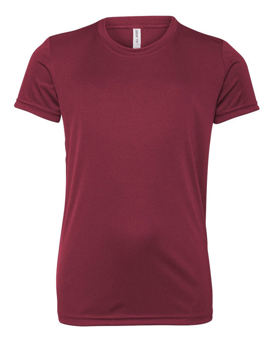 Youth Performance Short-Sleeve T-Shirt - Sport Maroon