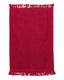 Q-Tees T100 - Fringed Fingertip Towel - Red