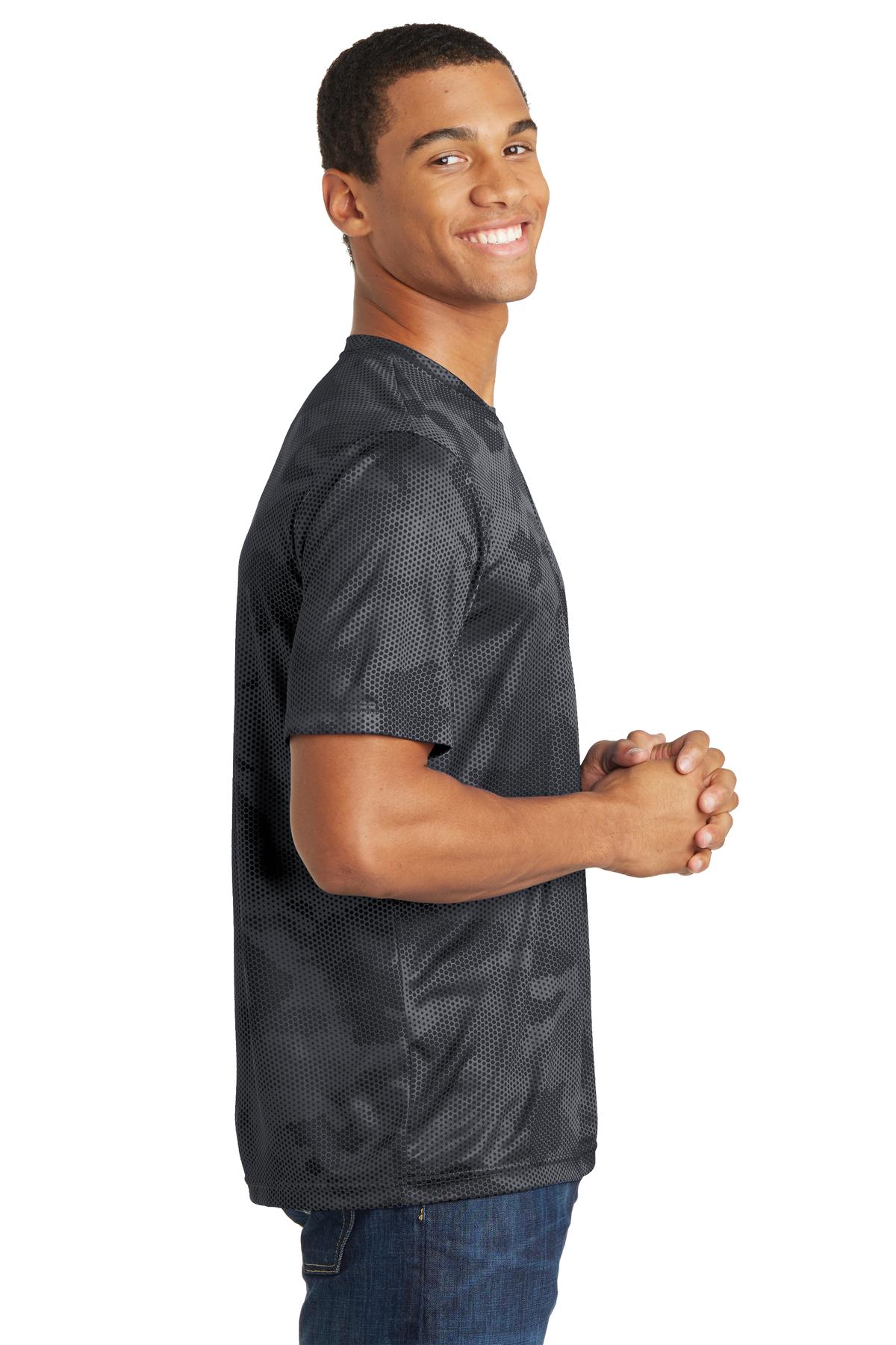 Unisex CamoHex Tee - Iron Gray