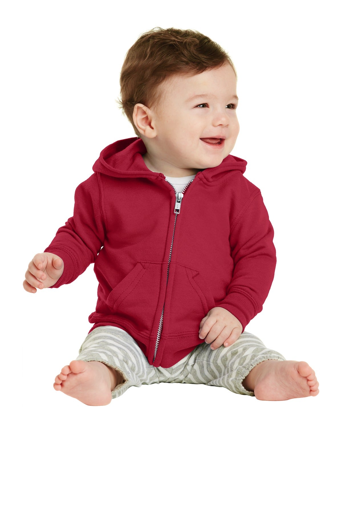 Infant Core Fleece Full-Zip Hoodie - Red