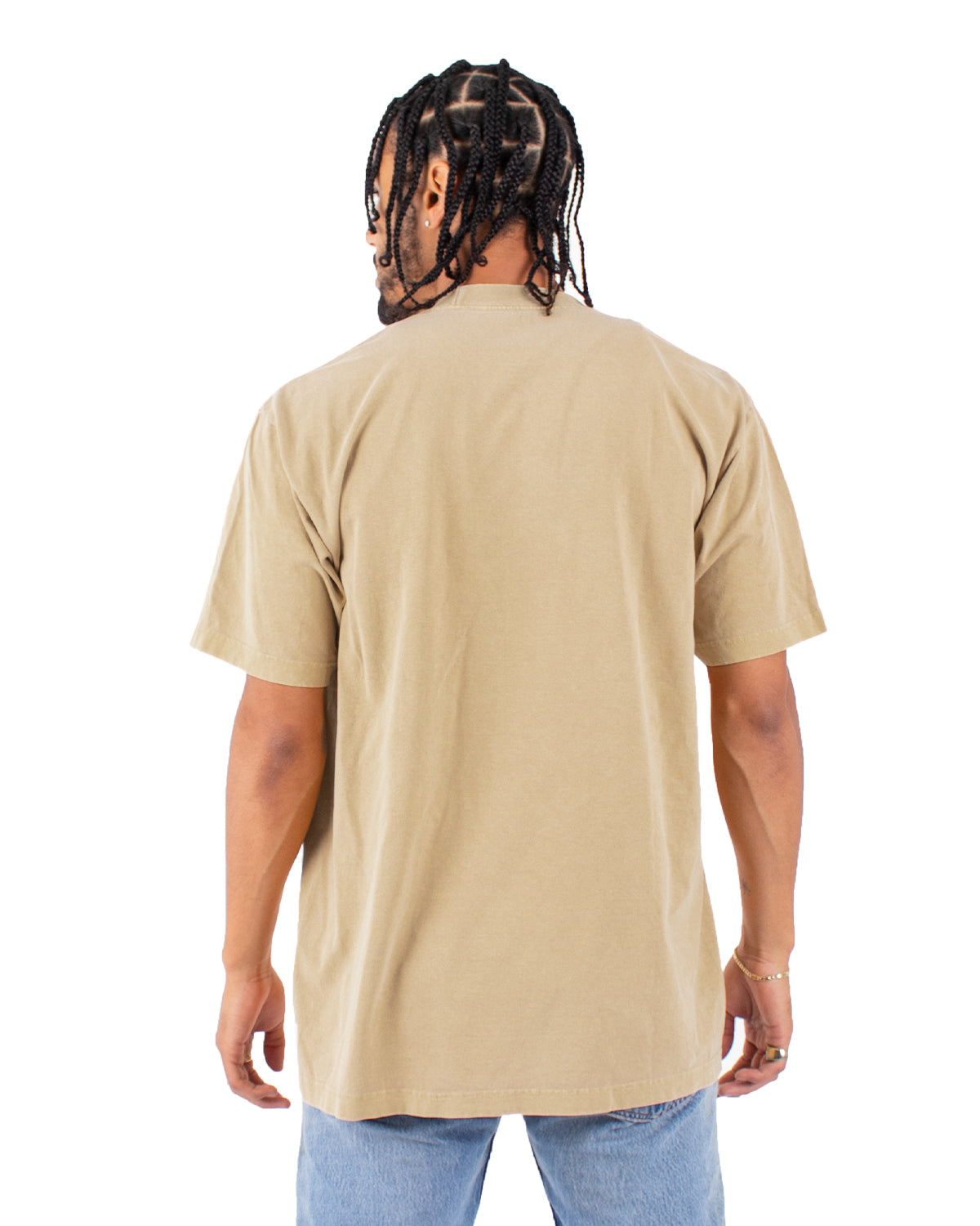Garment-Dyed Crewneck T-Shirt - Oatmeal