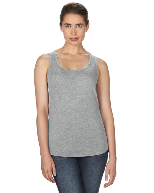 Women's Triblend Racerback Tank - Heather Gray