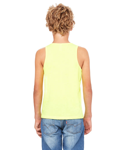 Youth Jersey Tank - Neon Yellow