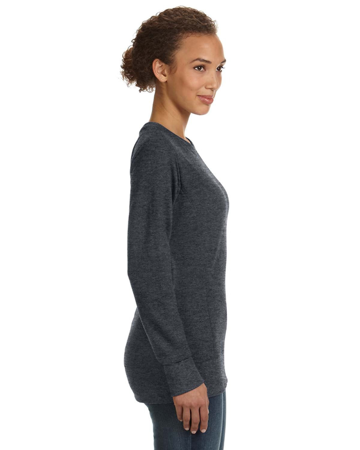 Women's Mid-Scoop French Terry - Heather Dark Gray