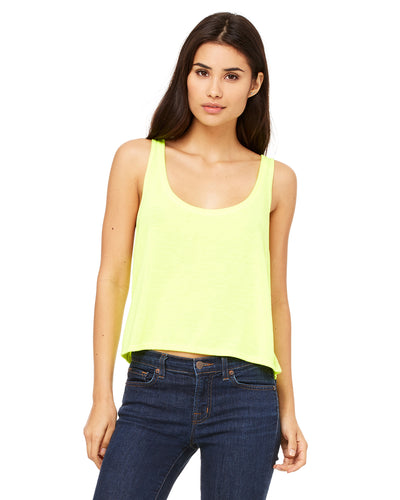 Women's Flowy Boxy Tank - Neon Yellow