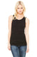 Bella + Canvas 1080 - Women's Baby Rib Tank - Black