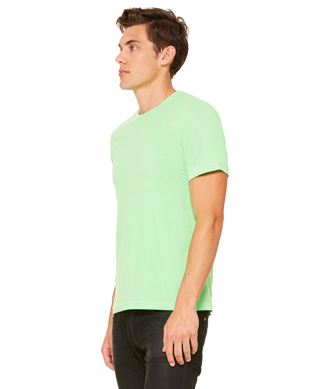 Unisex Poly-Cotton Short-Sleeve T-Shirt - Neon Green