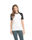 Next Level N3650 - Unisex Raglan Short-Sleeve T-Shirt - Black / White