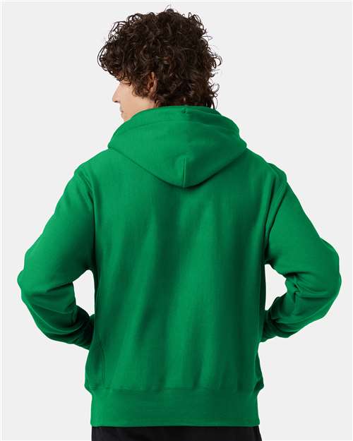 Champion S101 Kelly Green — on model back