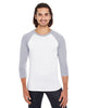 White / Heather Gray