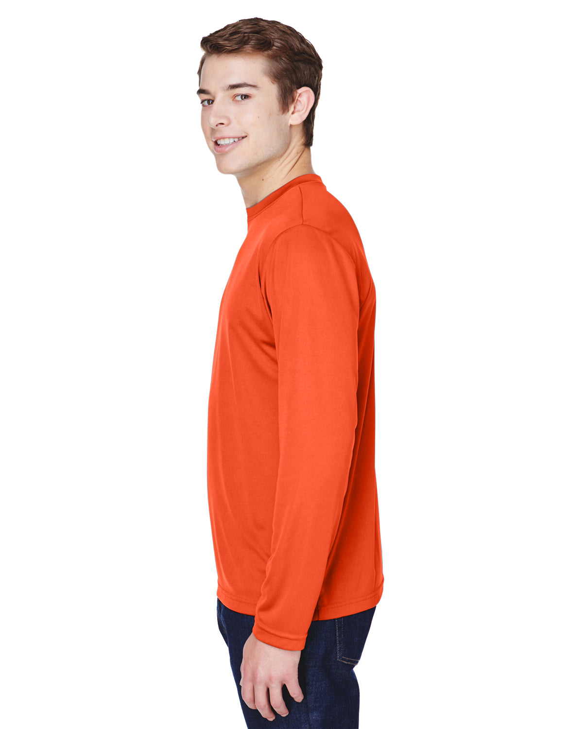 Men's Zone Performance Long-Sleeve T-Shirt - Sport Orange