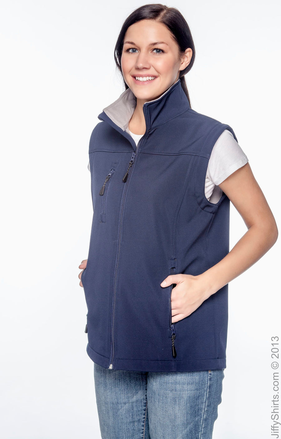 Men's Soft Shell Vest - Navy