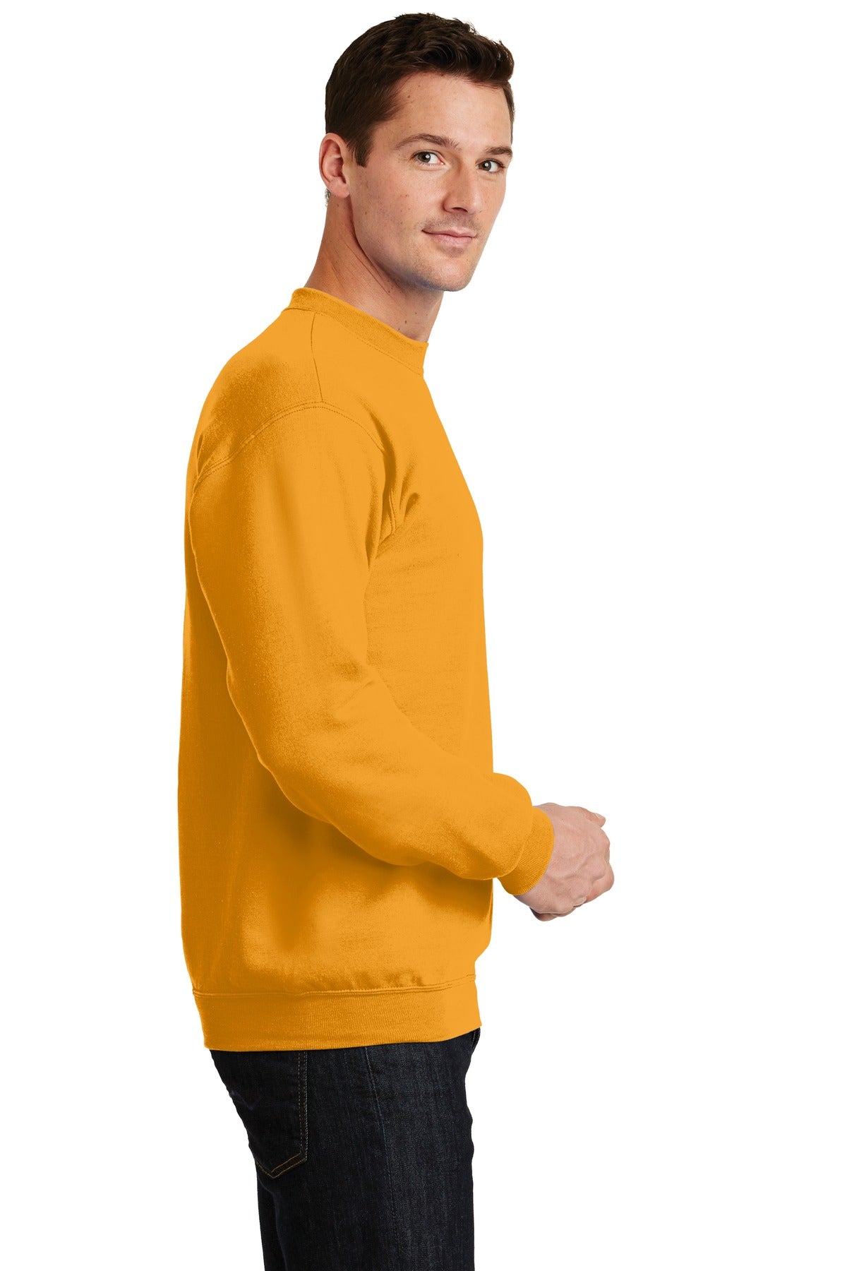 Unisex Core Fleece Crewneck Sweatshirt - Gold